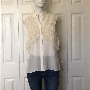 Jason Wu Silk sleeveless blouse-white/ivory